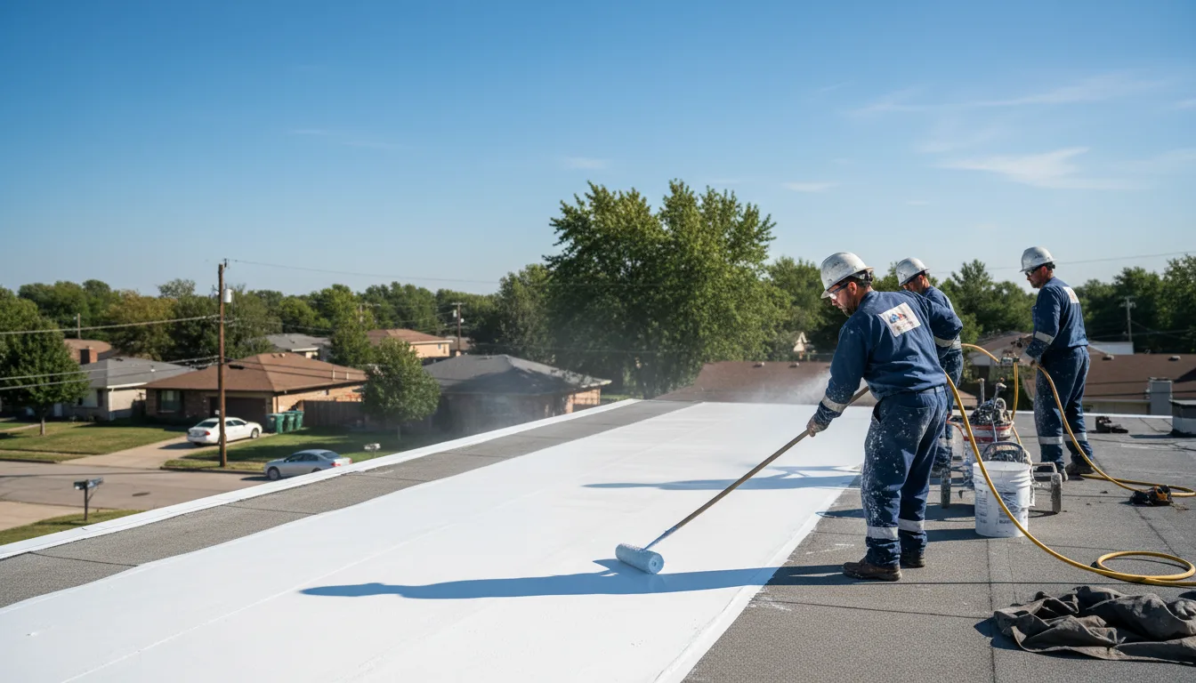 Commercial roof coating in Penfield, PA near me